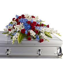 Distinguished Service Casket Spray from Westbury Floral Designs in Westbury, NY